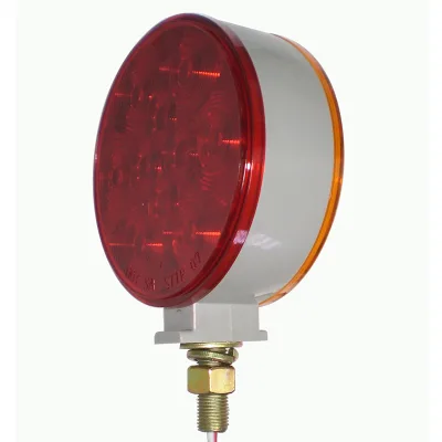 DOT Truck Trailer Double Face LED Side Marker Clearance Lamp 4 Inch 2 Sides Signal Warming Light Turn Strobe Lights