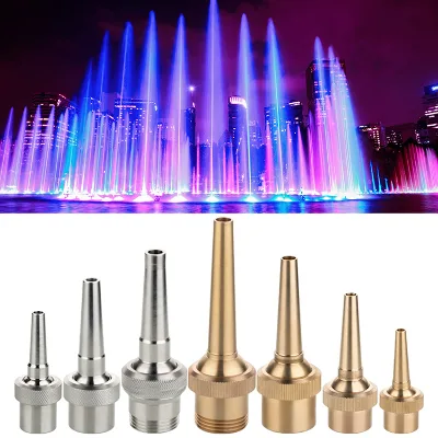 Multiple Styles Copper Brass Blossom Water Jet Fountain Multi-jet Style Sprinklers Flower Column Fountain Nozzles