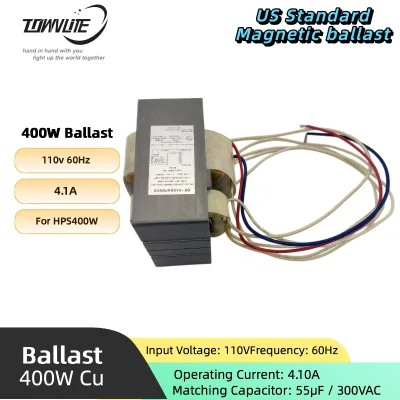 US Standard 110V 400W 60Hz Copper Wire Marine Approved HPS Ballast, High Pressure Sodium Lamp Ballast for Marine Use