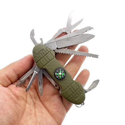 Multi-function Keychain ABS Handle Cross Word Screwdriver Mini Outdoor Portable EDC Multi-purpose Repair Gadget Pendant