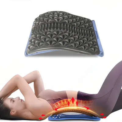 EVA Lumbar Tractor Waist Massager Stretching Traction Orthosis Back Bracket for Body for Lumbar Disc Protrusion Open Shoulder