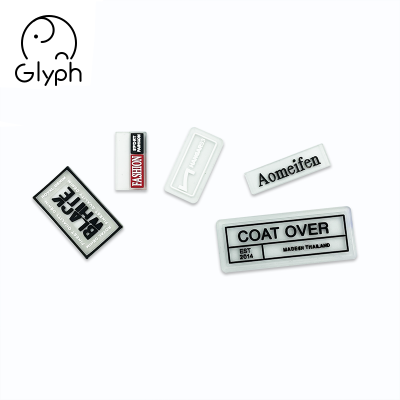 Factory Direct Custom Transparent  Soft Rubber Patch for Clothing