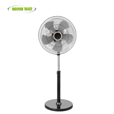 South America Market Good Sell Home Stand Fan Electric 220-240V Durable Copper Motor Delivery Strong Airflow Heavy Metal Base