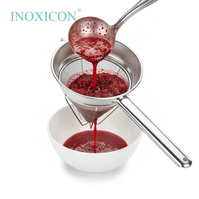 Factory Wholesale Environmentally Easy Clean Reusable Stainless Steel Separation Mesh Design Tea Infuser Dishwasher Safe Stand