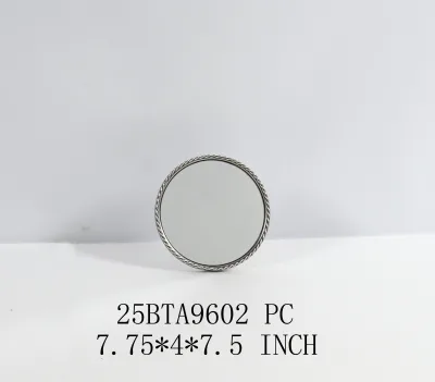 Tabletop Standing Mirror Interior Cheap Home Accent 19.69*10.16*19.05CM Silver Metal Mirror for Living Room Tabletop
