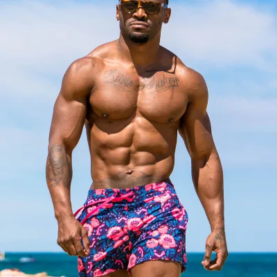 Custom Summer Quick Drying Bathing Suits Sublimated Swim Beach Shorts Recycled Swimming Trunks Men Board Shorts