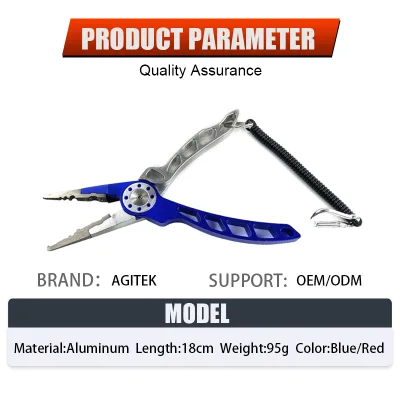 Fishing Tool Rust Resistant Saltwater Aluminum Alloy Multitool Lead Pressing Thread Cutting Fishing Pliers