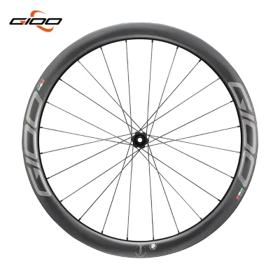 GIOO DT 180 Racing Bicycle Wheelsets Carbon Ceramic Bearing 360-Click Freehub Variable Speed Disc Brake 40mm 80mm Height Rim