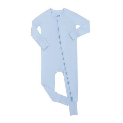 Newborn Baby Clothes Summer Long Sleeve Baby Clothes Bamboo Baby Tie Body Suit