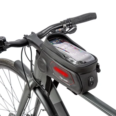 Factory  High Quality EVA Hard Shell Waterproof Bicycle  Bag Sensitive Touch Screen Phone Front Frame Bag E-Bike Tube Bags Boxes