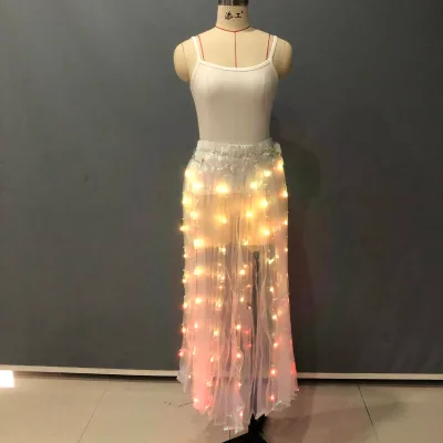 Led Performance Party Dance Costume for Wedding Light Belly Dance Festival Dress