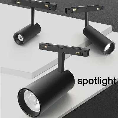 Professional Supplier Led Cob Color Adjustable Track Lamp Adjustable Track Lights Focus Led Light 360 for Home Lighting System