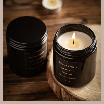 Private Label Scented Candles White Glass Custom Candles 450G Wholesale Home Aroma Scented Candles OEM