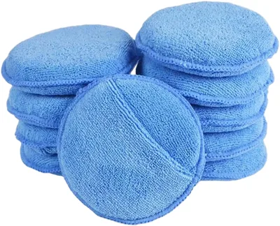Custom 5 Inch Premium Automotive Waxing Sponge Pad Microfiber Car Wax Applicator