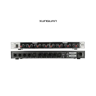 224XL Professional High Quality 4-way Stereo Audio Crossover with Subwoofer Output High Pass Filter