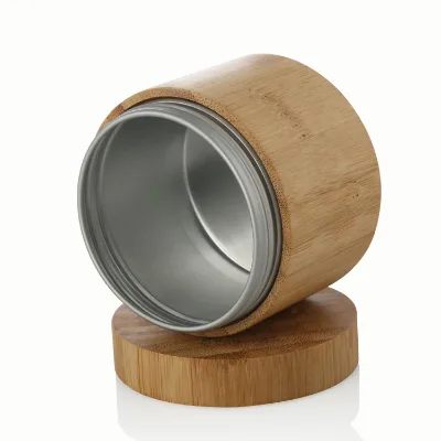 Eco-friendly Bamboo Packaging Jar Aluminum Inner Empty Bamboo Packaging Jar 5g 10g 15g 20g 30g 50g