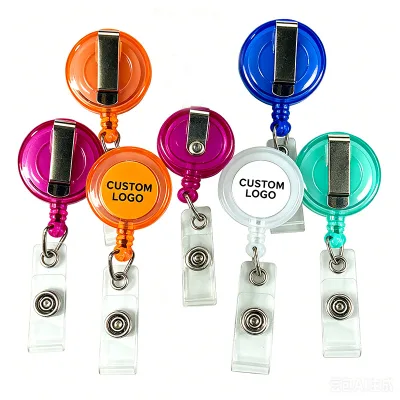 Rotatable Retractable Custom Logo & Color Medical Badge Reel for Doctors Nurses & Staff