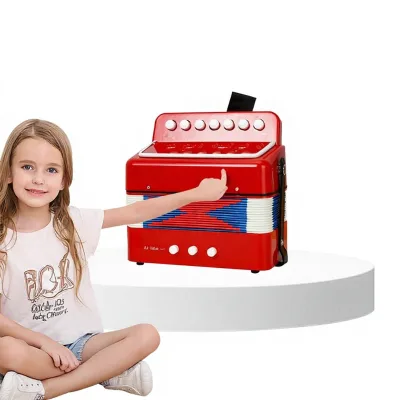FEIFAN Accordion Student Beginner Instrument Cross-Border Model Portable Children's Educational Toy Color Box Packaging