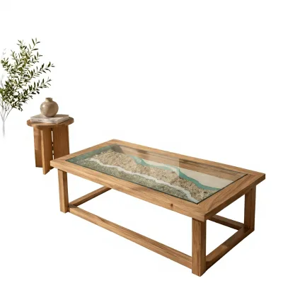Fujian Style Reclaimed Boat Wood Dining Table with Minimalist Design Sustainable Solid Wood Construction for Home Furniture