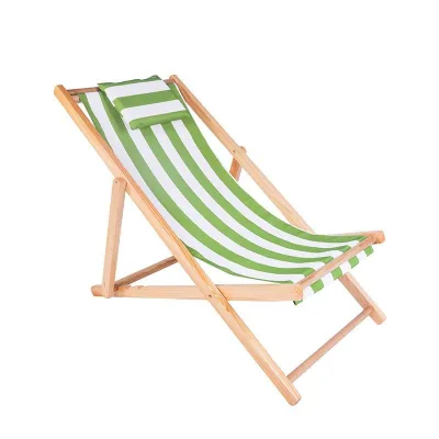 Wholesale Outdoor Folding Chairs Wooden Beach Chairs Portable Garden Chairs