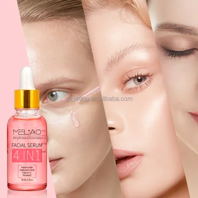 MELAO 4 in 1 Facial Serum for Skincare Vitamin C 4 in 1 Facial Serum Korean Brightening Pigment Control Anti-Aging Serum