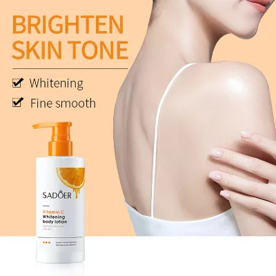 New Product SADOE Body Cream Moisturizing Nourishing Lightening Cream Natural Skin Whitening Vitamin C Body Lotion
