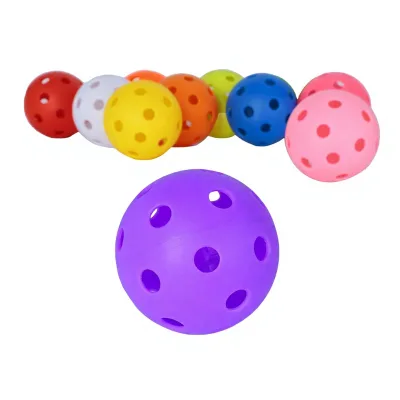 26-hole & 40-hole Durable Injection-molded TPE Pickleballs with Perforations and logo Customization; Dongguan Origin