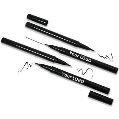 Low MOQ Cruelty-Free Vegan Black Waterproof Oil-Proof Moisturizing Chemical Pencil Eyeliner Pen Private Label Cosmetics