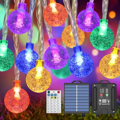 LED Ball Light String Outdoor Indoor IP65 Camping Bubble Atmosphere Decorative Star Light Christmas Holiday Decor