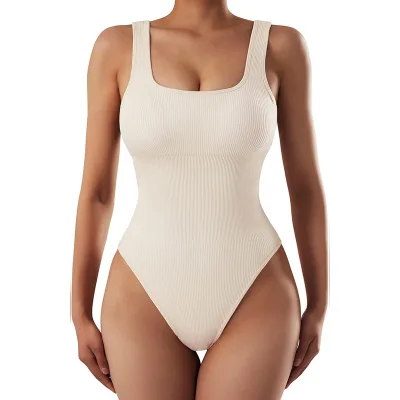 Sexy Women's Seamless Sleeveless Tank Top Bodysuits Jumpsuits