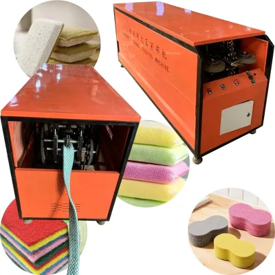 Wire Sponge Dishwashing Fabric Feeding Machine Scrub Cloth Production