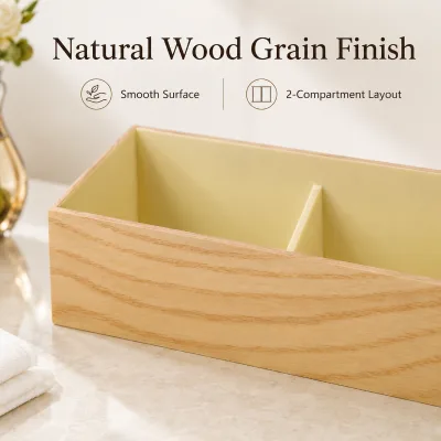 Hotel Beverage Wooden Box for Tea Tea Bag Organizer Storage Box Guest Room Supplies