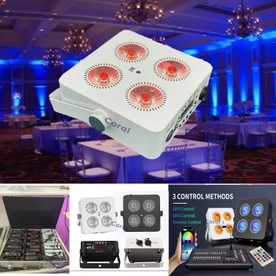 Multifunctional 4X18w Grow Led Battery Par for Holiday Party Light
