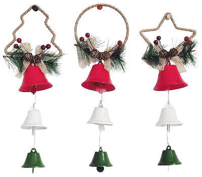 Christmas Bell Festival Decorative Bells Wind Chime Tassel Iron Bell Home Craft Pendant