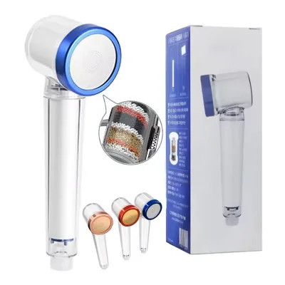 Vitamin C High 9 Stage Shower Head Filter PP Cotton Ionic Handheld Shower Head