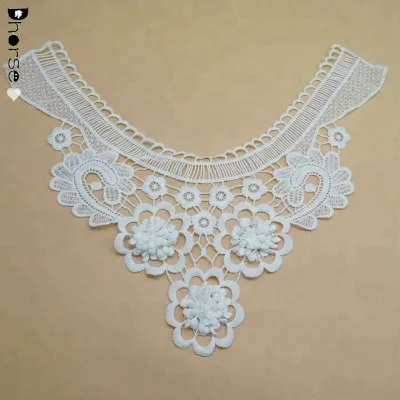New Design Collar Patterns Neck Crochet Cotton Collar Design for Dresses