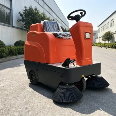 Hot-Selling Ride-On Sweeper Strong Climbing Ability Anti-Slip Solid Tires Stable Cleaning Equipment for Malls and Parks