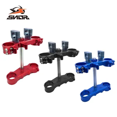 SNOR Dirt Bike CNC Modified Parts Upper and Lower Triple Clamps for Honda CRF250L 300L Steering Stem