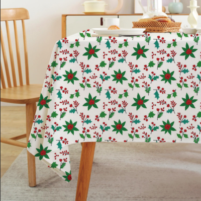 Customized Printing Tablecloth Christmas Style Tablecloth Rectangular Table Cloth