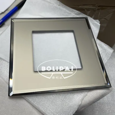 OEM 1.5/2/3/4/5/6/7 mm Custom Light Glass Switch Panel Mirror 1 Model Switch Plates