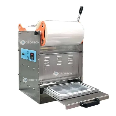 Semi-Automatic Tray Sealing Food Container Machine Food Tray Packing Machine for Restaurant