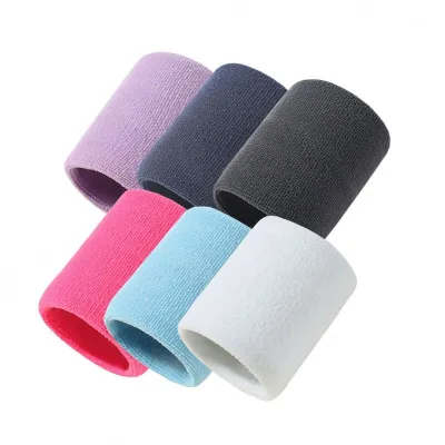 8 * 8cm Sweatband Breathable Sports Wristband Basketball Tennis Towel Wristband for Men and Women