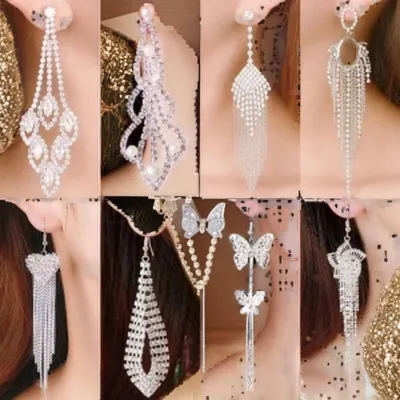 Fashion Women Earring for Wedding Square Bowknot Jewelry Storage Box for Ring Earring Necklace
