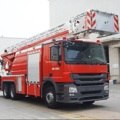 High Quality 6x4 Aerial Ladder Fire Truck PM180F1 Water Tanker Fire-Fighting Truck