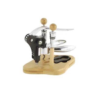 Wine Bottle Opener Gift Set Custom logo Zinc Alloy Corkscrew Bottle Opener Corkscrew Set