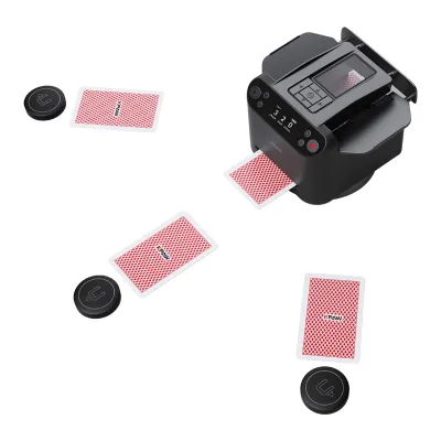Portable Home License Automatic Card Shuffler Machine 360 Degree Rotating Universal Playing Card Dealer Tool