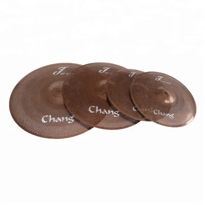 Chang J Series Rose Low Volume Gong & Cymbals Quiet 4-Piece Set Metal/Steel Alloy