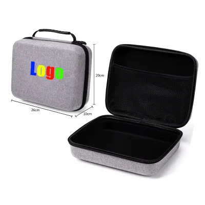 Custom 3C Digital Storage EVA Cosmetic Case Hard Shell Kit with Printable Logo 26*20*10cm Bag & Case