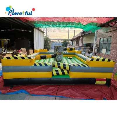 Factory Cheap Price Double Arms Inflatable Meltdown Game Inflatable Wipeout Game for Children and Adults