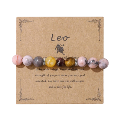 Zodiac Signs Spirit for Bracelet Handmade Crystal for Bracelet Natural Stone Beaded Jewelry Healing Protection